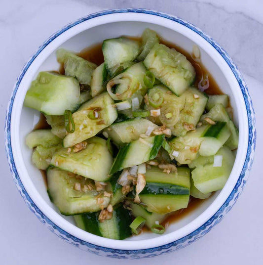 03. CETRIOLI SCHIACCIATI IN SALSA 🌶️